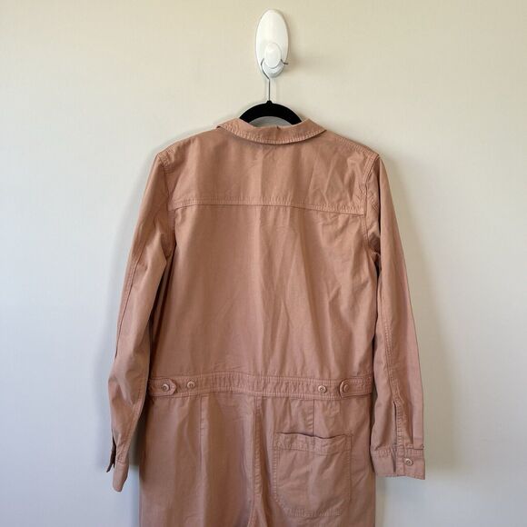 J.Crew Foundry Chino Utility Coveralls Jumpsuit Peach Women’s Size 14 NWT’s $168 - Picture 8 of 14